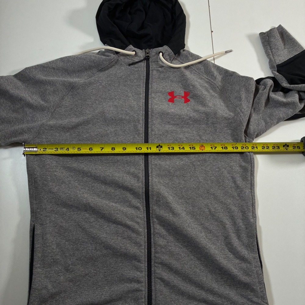 Under Armour Muhammad Ali Hoodie Medium Grey Black Full Zip UA Boxing Jacket - Picture 7 of 11